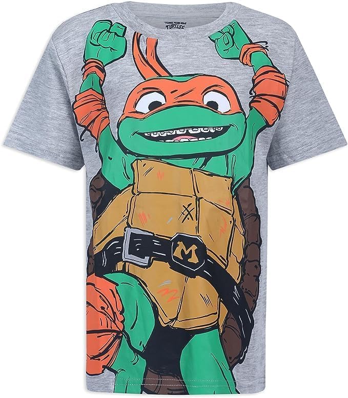 Nickelodeon Teenage Mutant Ninja Turtles Boys 4 Pack Short Sleeve T-Shirts for Big Kids - Image 6