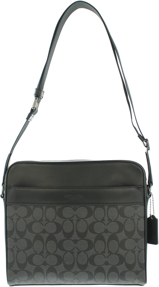 ＜COACH＞コーチバッグ ショルダーバッグ F28456 ブラックメンズバッグ Amazon | COACH【コーチメンズ/ショルダーバッグ カメラバッグ