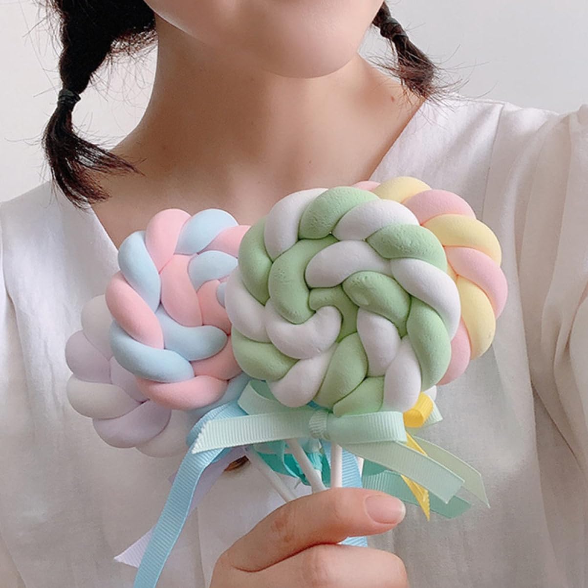 ABOOFAN 2 Sätze Lutscher Dekoration Lutscher Förmige Foto Requisiten Für Hochzeiten Und Partys Gemischte Farben Süße Deko Für Cake Shops Und Fotohintergründe 3 Stücke * 2