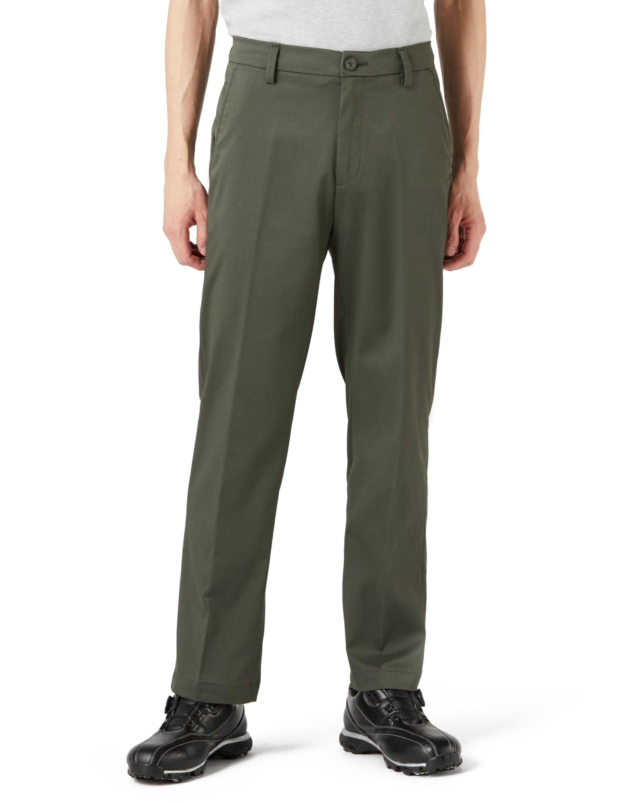 [Amazon Essentials] ゴルフパンツ クラシックフィット ストレッチ メンズ オリーブ W32 / L32