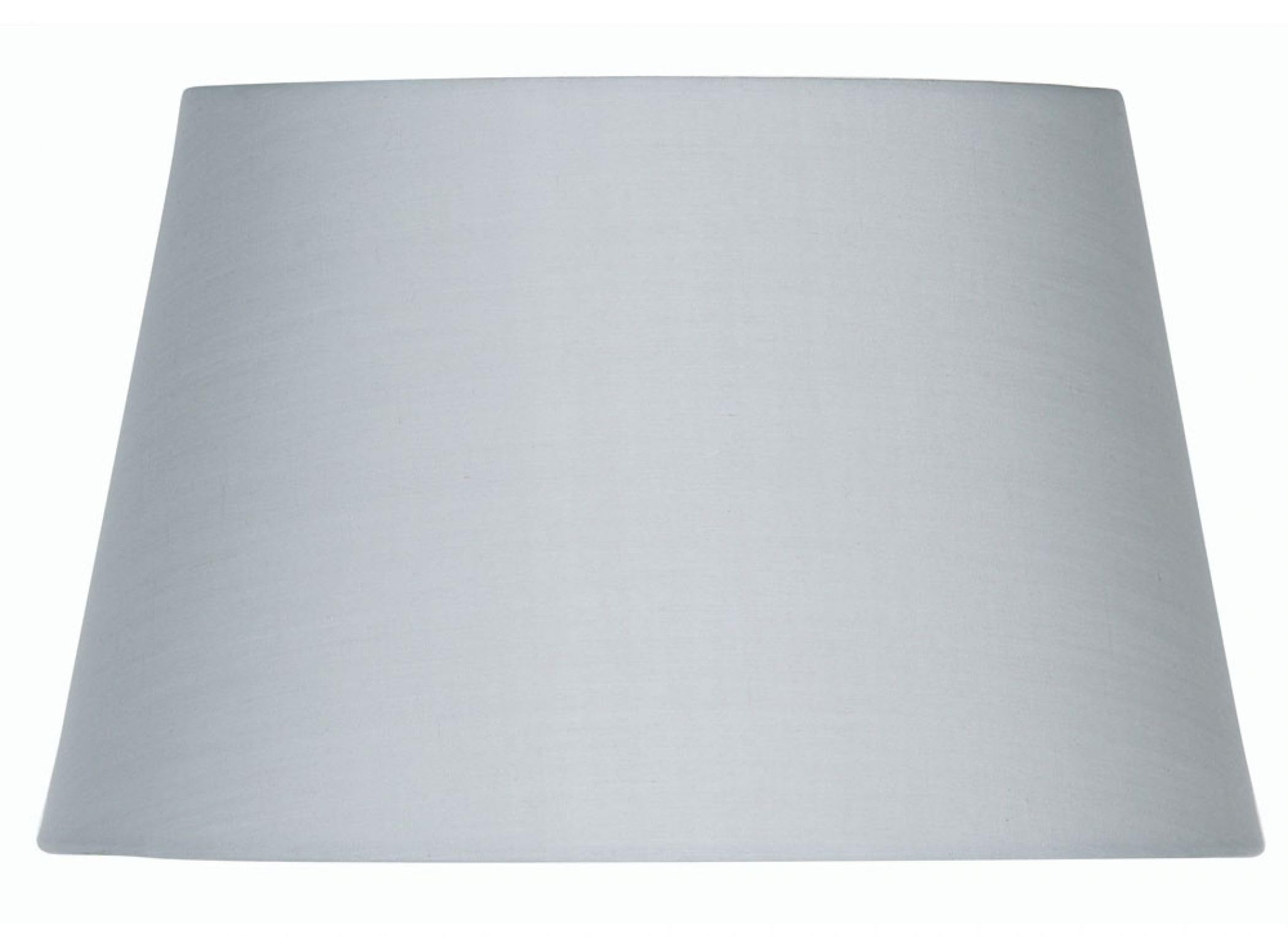 Soft Grey Cotton Drum Shade