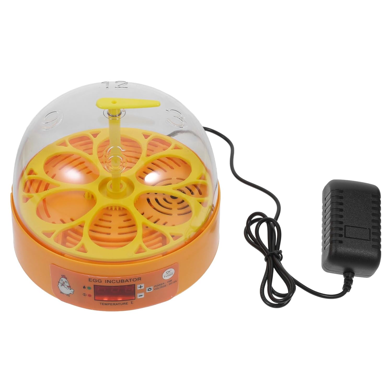 6-Egg Fully Automatic Bird Incubator for Chicken and Quail Hatching, Compact Egg Hatching Machine with Ac110v Power Suitable for Home and Small-Scale Poultry Care