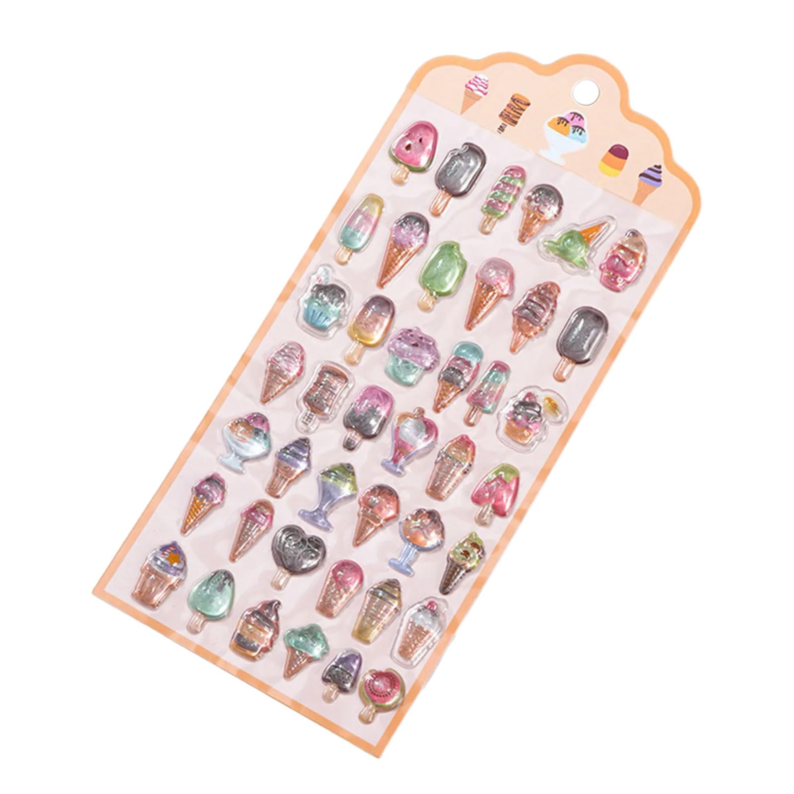 Kalttoy Ice Cream Sturdy Pvc Decorative Sticker Featuring Japanese Cuisine For Craft Journal Sticker