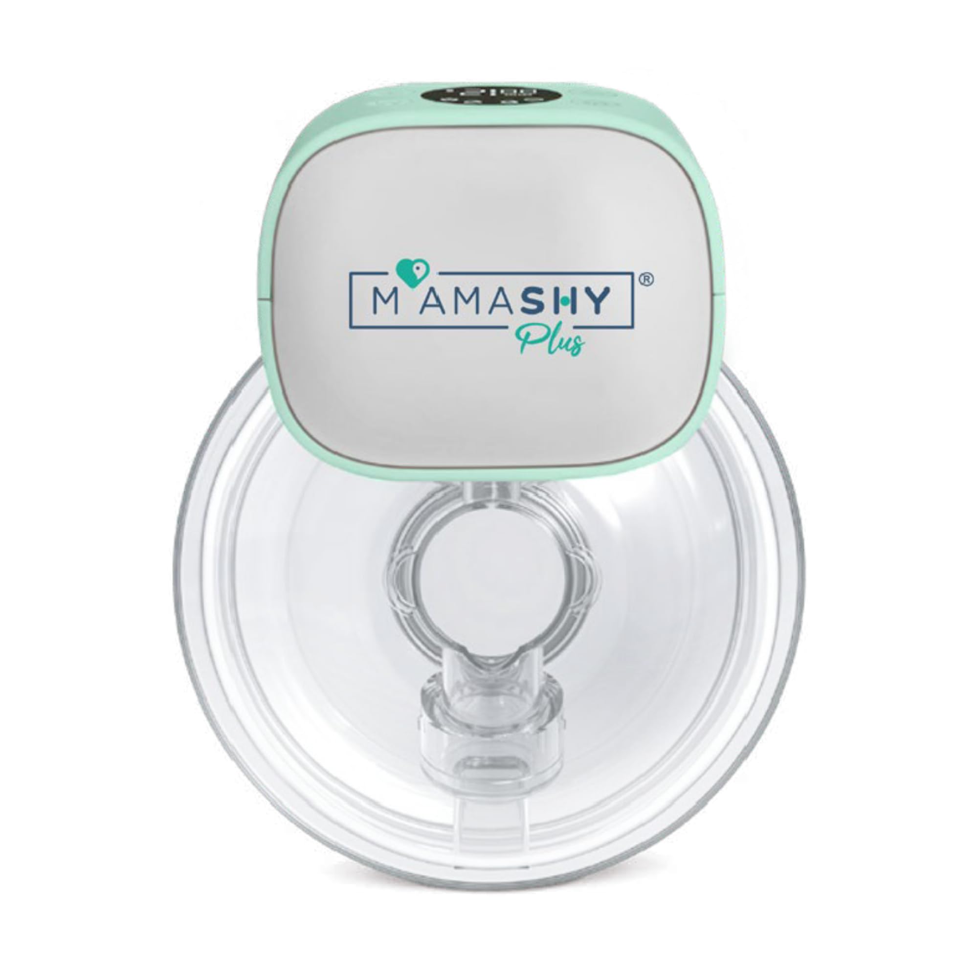 MAMASHY PLUS Tiralatte Elettrico Indossabile - Adatto a tutte le Taglie Unico con 6 Flange incluse, Ergonomico e Silenzioso in Morbido Silicone, Senza BPA, Ricaricabile USB, Neonato Accessori Utili