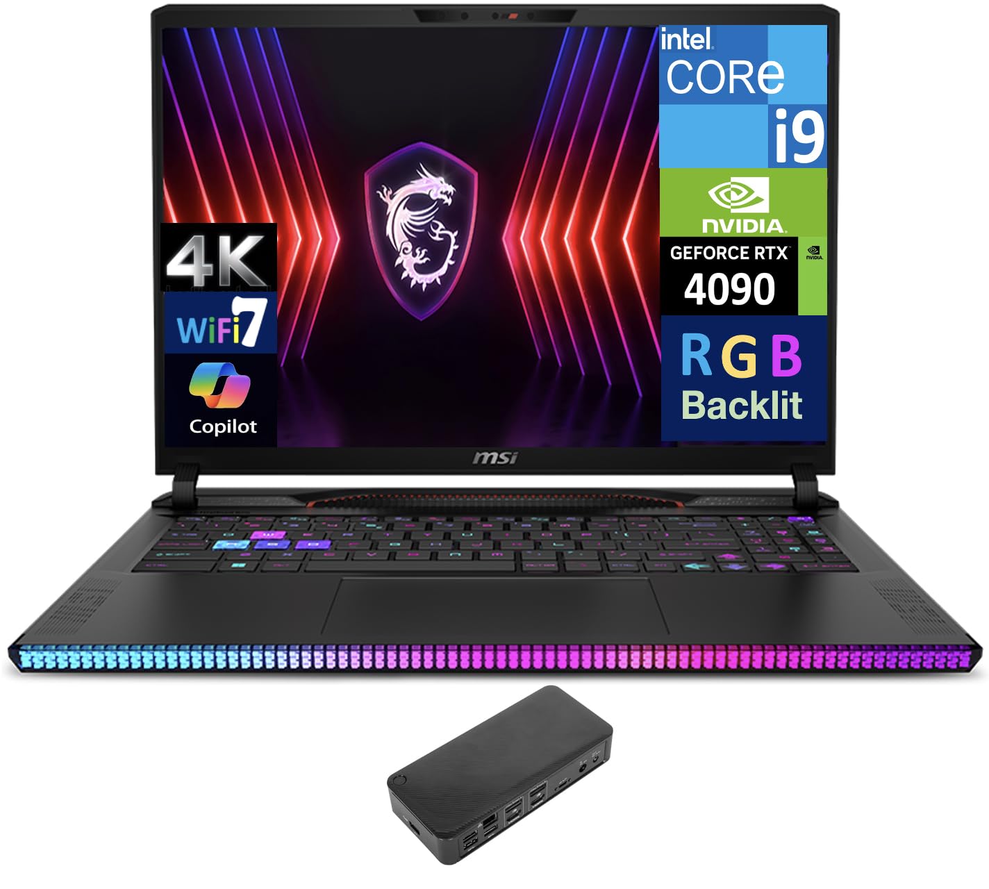 Amazon.com: MSI Raider GE68 HX AI - Laptop para juegos de 16.0