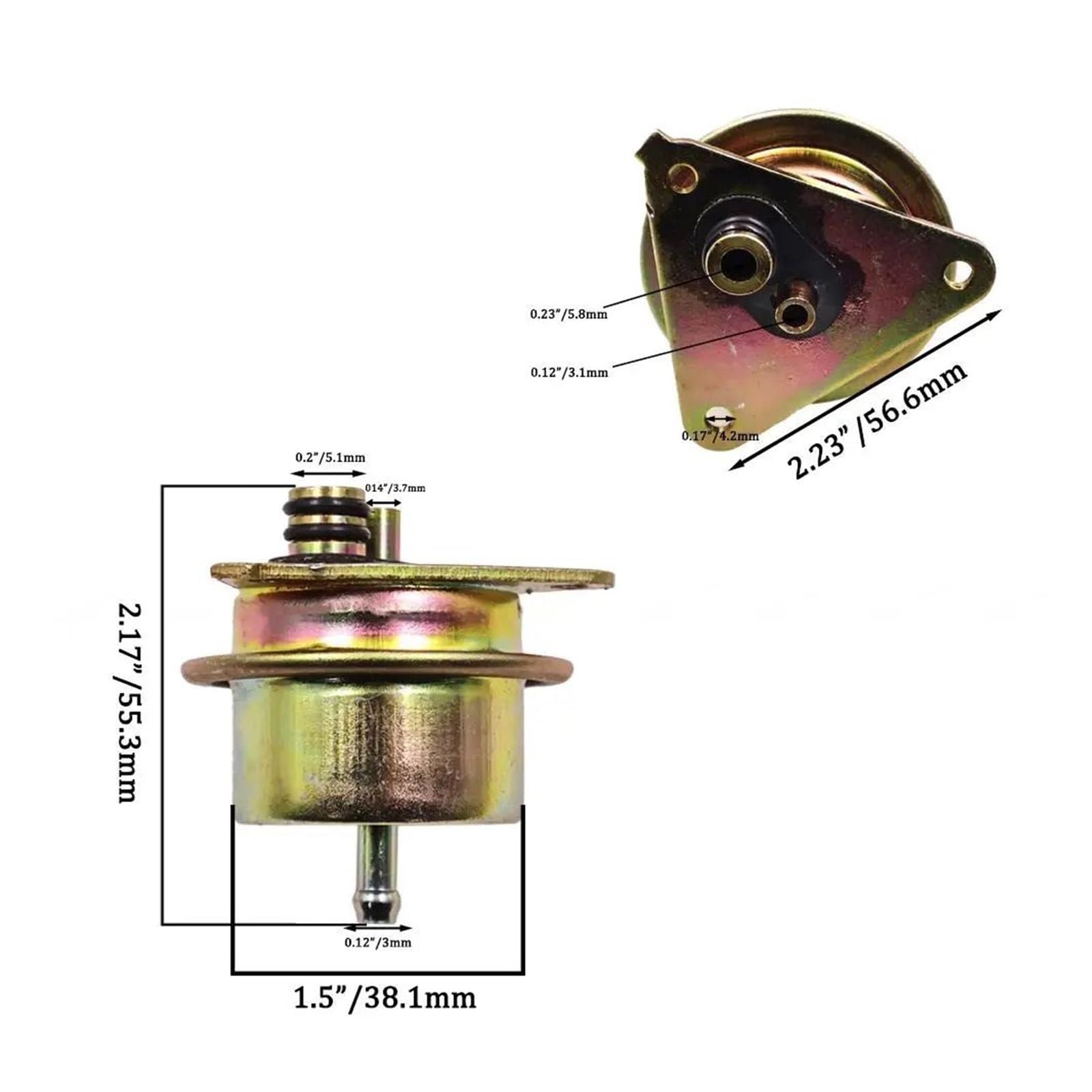Régulateur de pression de carburant, Convient for Ford, Bronco, Escort, Ranger EF 150, Lincoln, Continental, Mazda, B2300 F4CZ-9C968-A ZZM313280 vanne de régulation de pression de la pompe à c