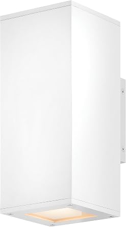 Hinkley Tetra Medium Up/Down Light Wall Sconce, Textured White