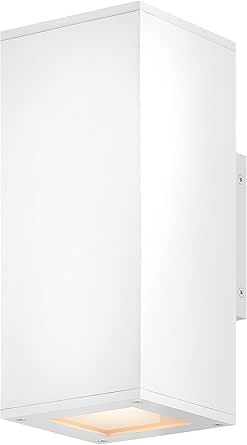 Hinkley Tetra Medium Up/Down Light Wall Sconce, Textured White