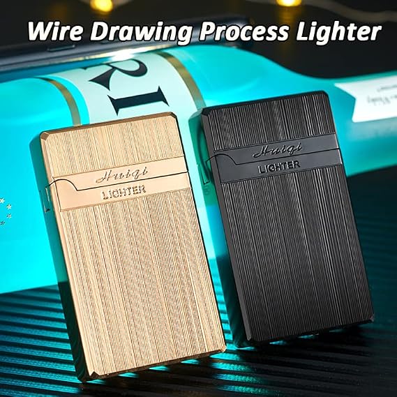 Torch Lighter, Jet Flame Cigar Lighter with Adjustable Flame Dial, Metal Drawing Lighter (Rose Gold)