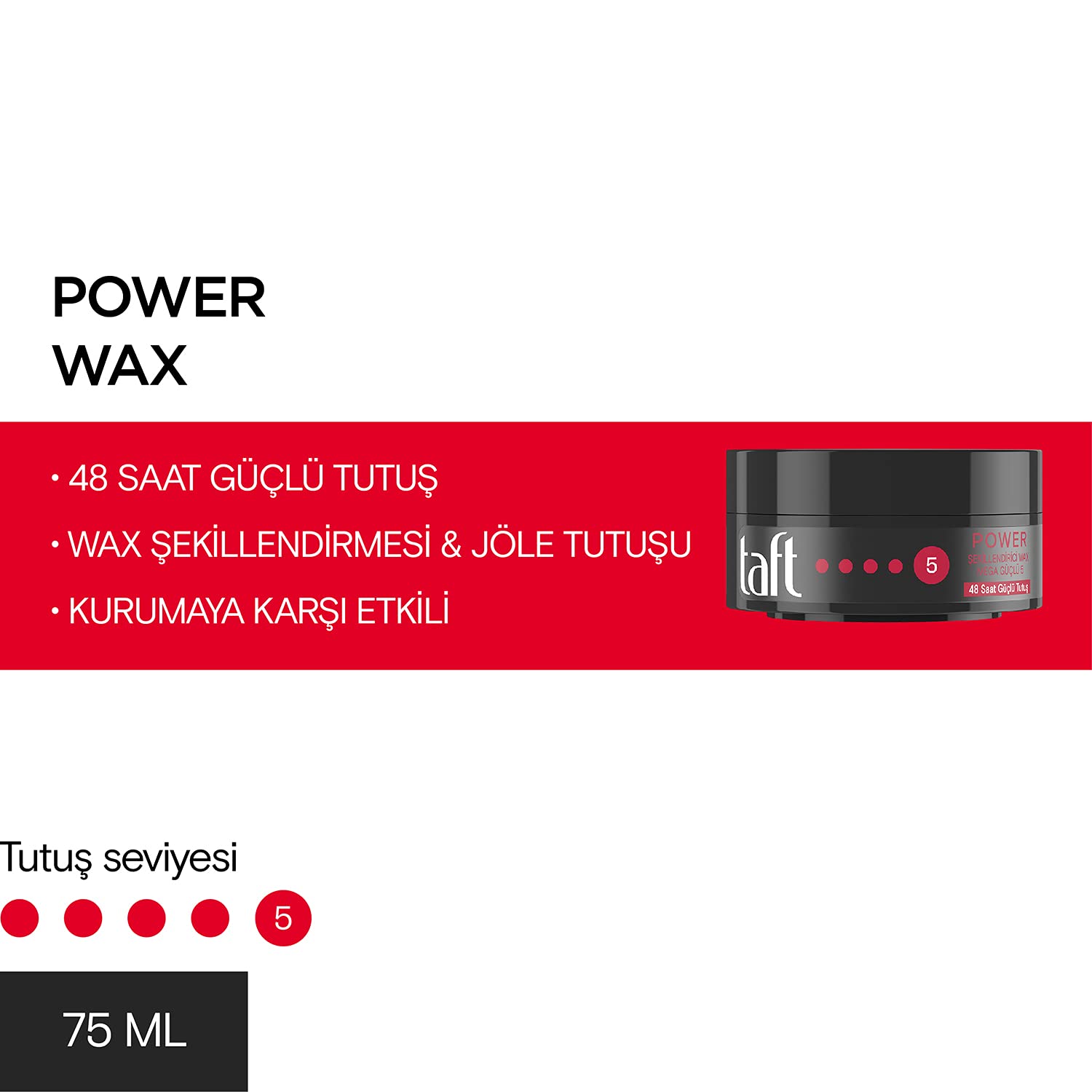 TAFT Power Kafein Wax 75 ml