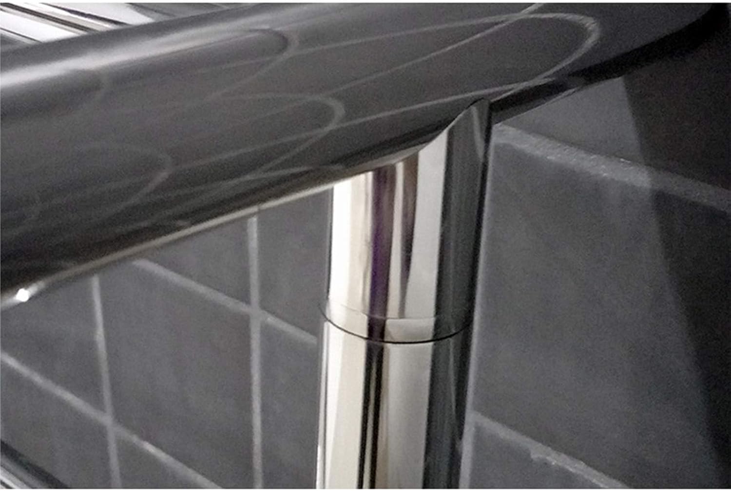 Towel Warmer Drying Rack, Electric 304 Stainless Steel Heated Towel with Shelf, Wall-Mounted Rail, Bathroom Accessories
