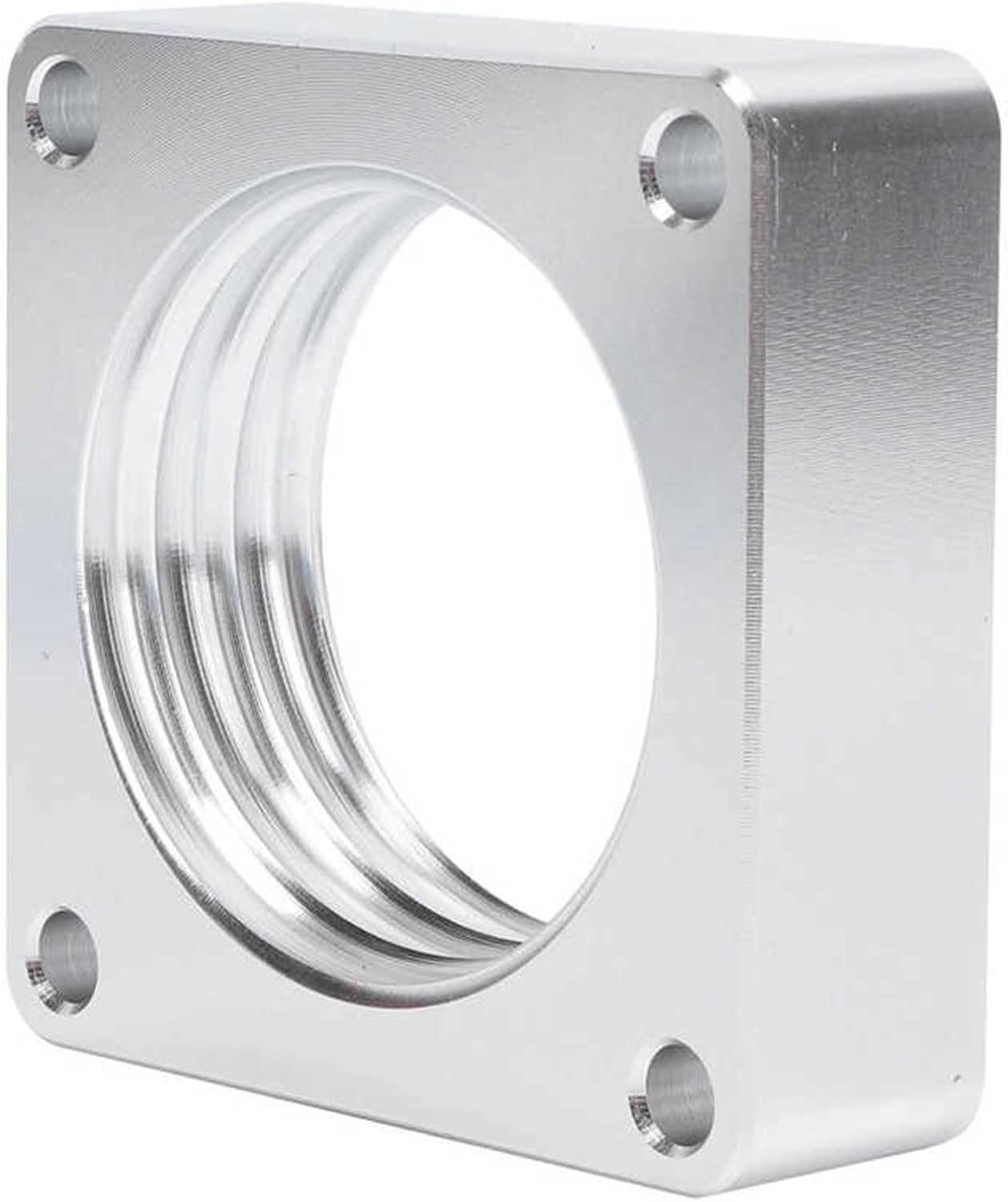 Car Throttle Body Spacer Base Plate Aluminium Alloy Maintenance Replacement Compatible with Wrangler TJ YJ 87-06 Compatible with Cherokee XJ 84-01