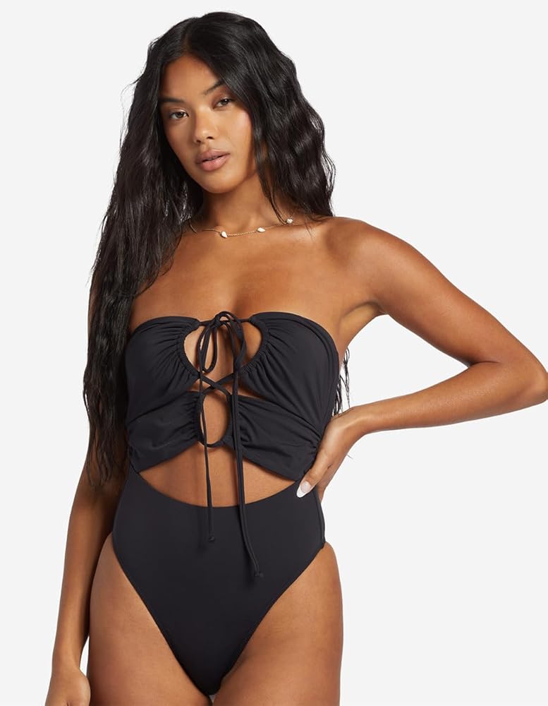 Billabong Sol Searcher One Piece Swimsuit Black, Small at