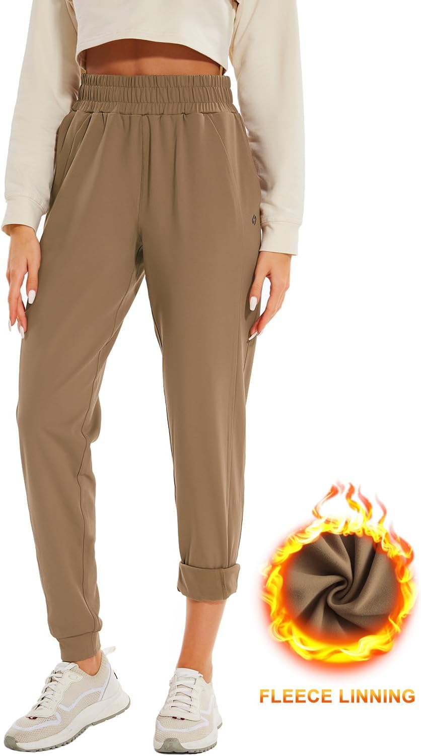 HOdo 32"/34"/36" Inseam Womens Tall Sweatpants Fleece Lined Long Joggers Workout Pants with Pockets - Image 4