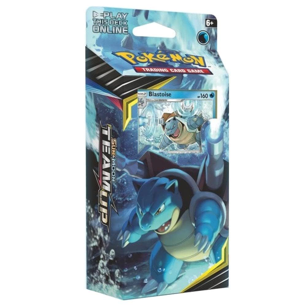 Pokemon Team-Up Theme Deck Set – Zufällig Glurak Oder Blastoise, Sun & Moon SM09 Sammelkarten