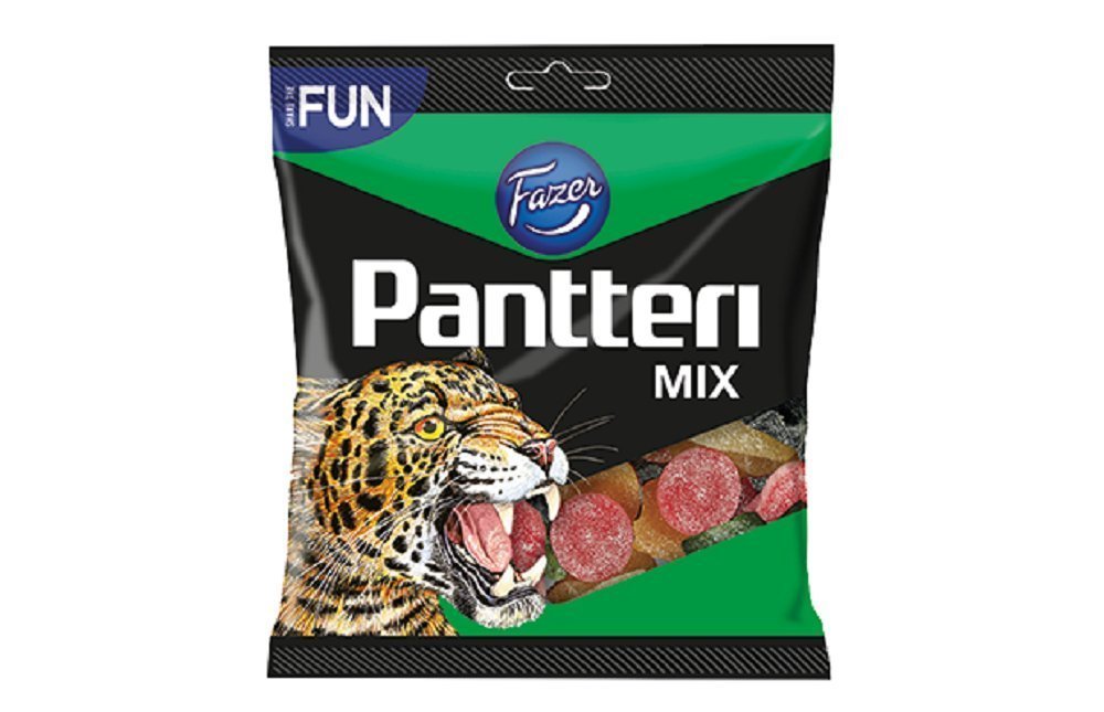 Pantteri Mix - Salty Licorice - Salmiak - Fruity - Wine Gums - Candies - Sweets