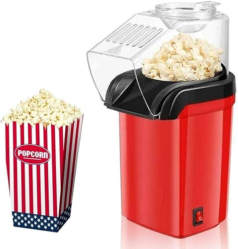 Macchina per Popcorn ad Aria Calda, Oil-Free, 800-1200W, 110V-240V