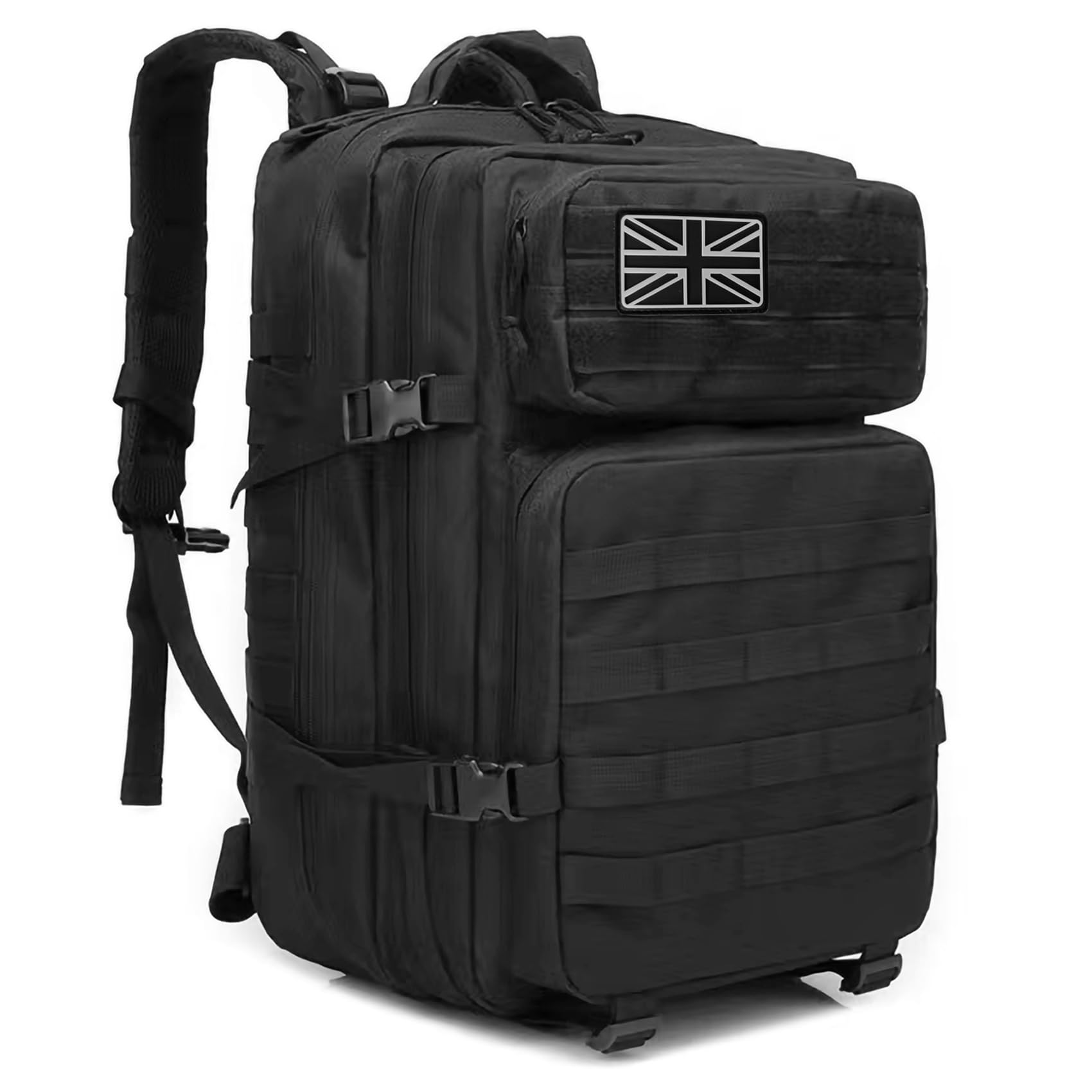 Oreunik Military Backpack 45L Waterproof Tactical Backpack Molle Backpacks Large Back pack for Travelling,Outdoor Trekking,Camping,Hiking,Fishing,Hunting,Gym(Black) — image 1