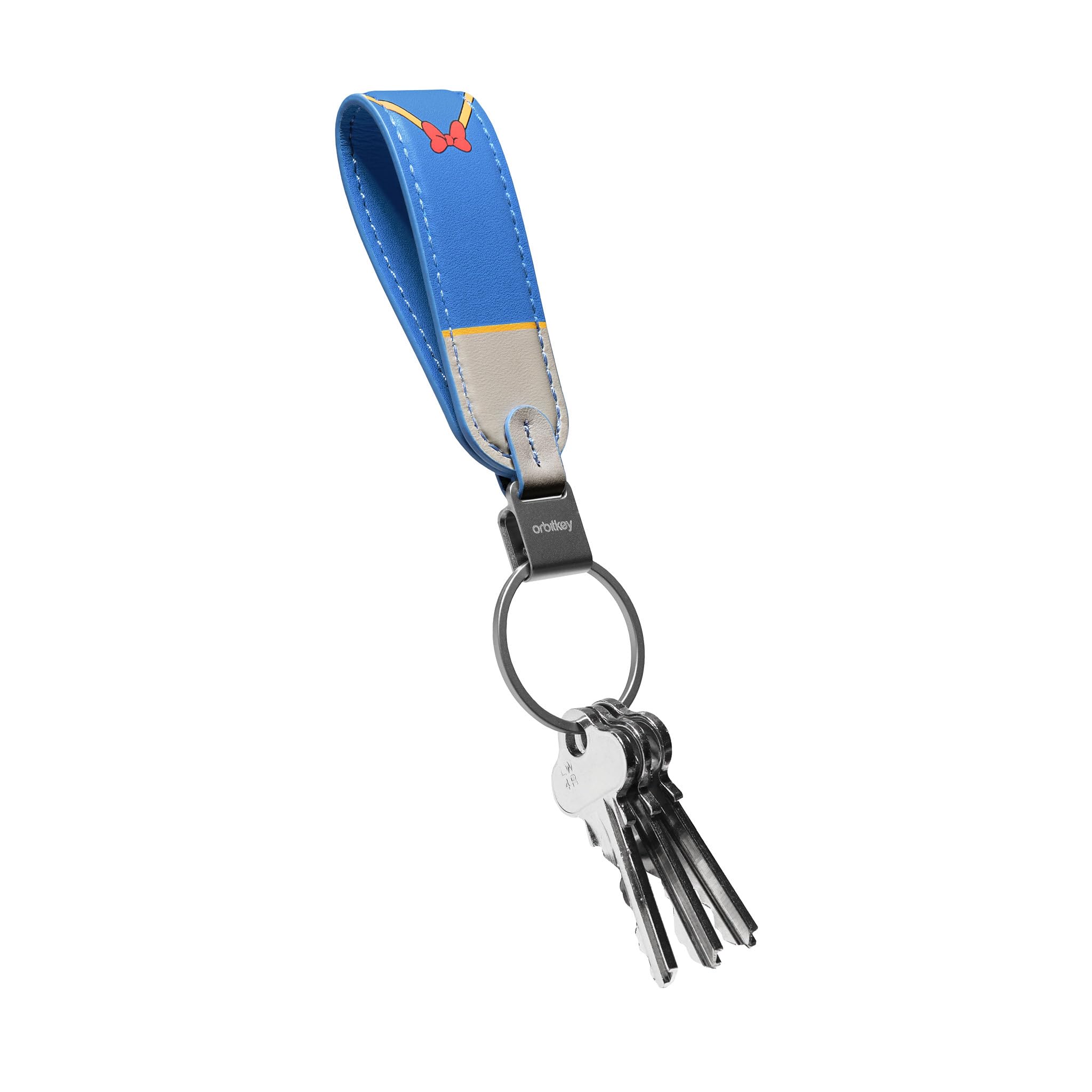 Orbitkey Unisex Donald Duck Disney Loop Keychain,