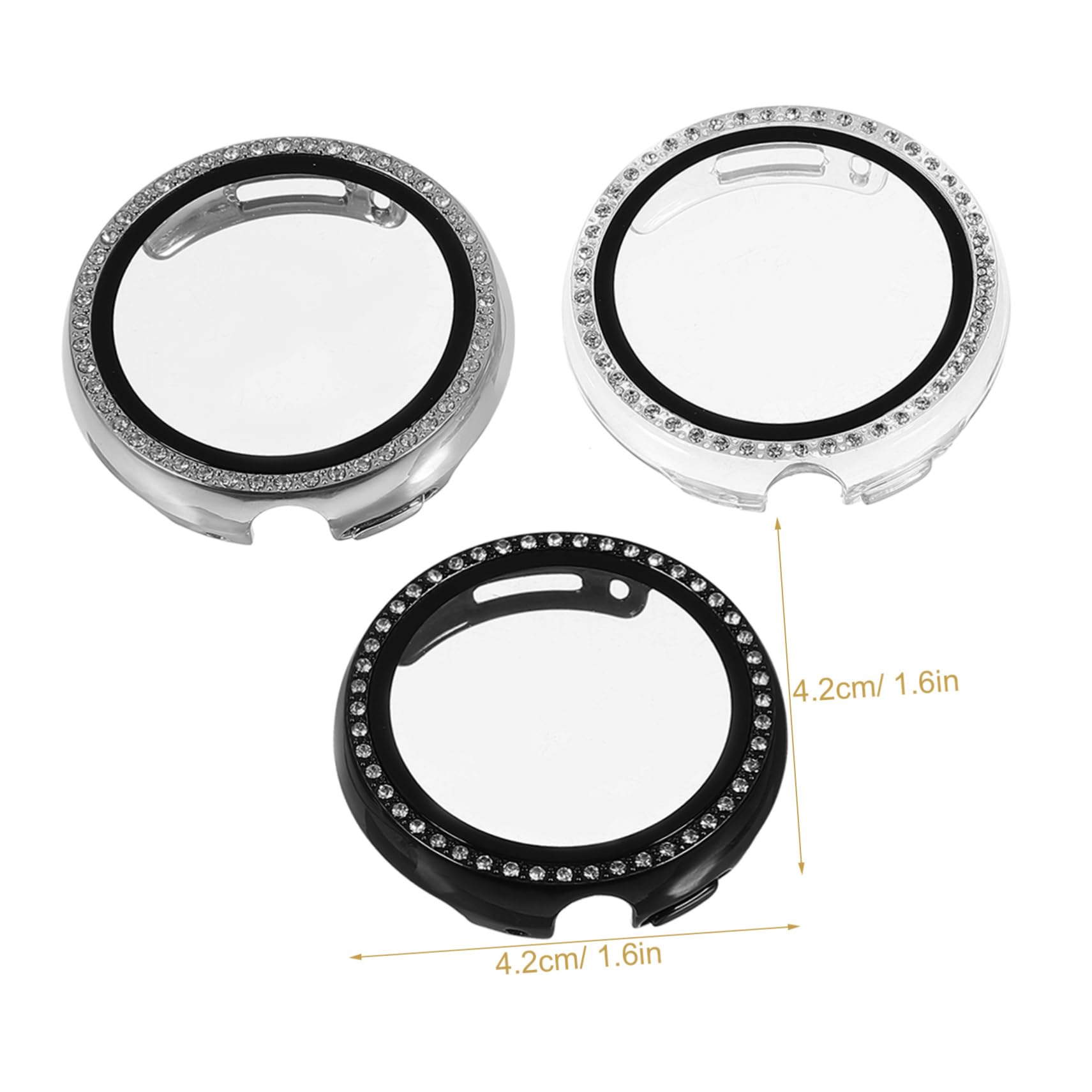 Hemobllo 15stücke Teiliges Uhrengehäuse Mit Strass Für Watch Transparent Leichter Displayschutz Kratzfest Stoßfest Elegantes Design Schützt Vor Abnutzung Und Schäden