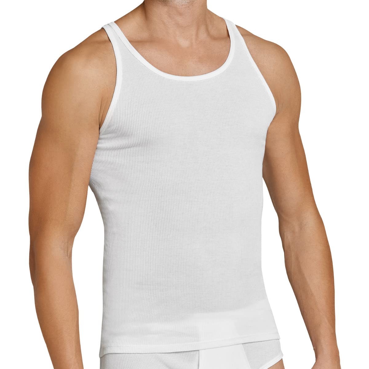 Schiesser 4er Spar-Pack Original Classics Doppelripp Herren Unterhemd - Baumwolle - 005051