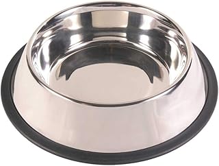 Trixie 24851 Edelstahlnapf, Gummiring, 0,45 l/ø 19 cm, silber product image