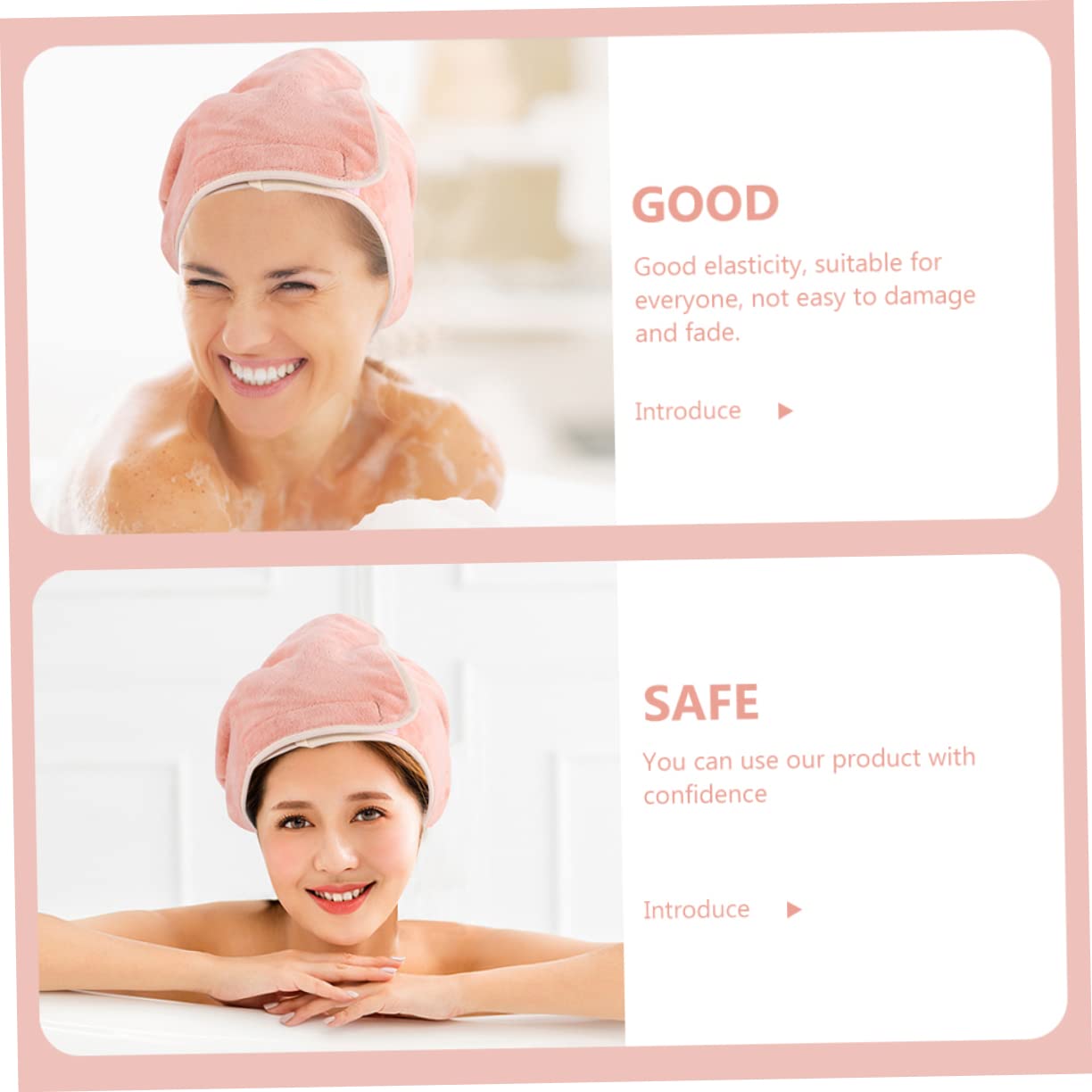 2 Sätze Haartücher Ultraweiche Mikrofaser Schnelltrocknend für Schönheitssalons und Zuhause für Haartrocknung und Make Up Kopf und Brusttuch Orangefarben