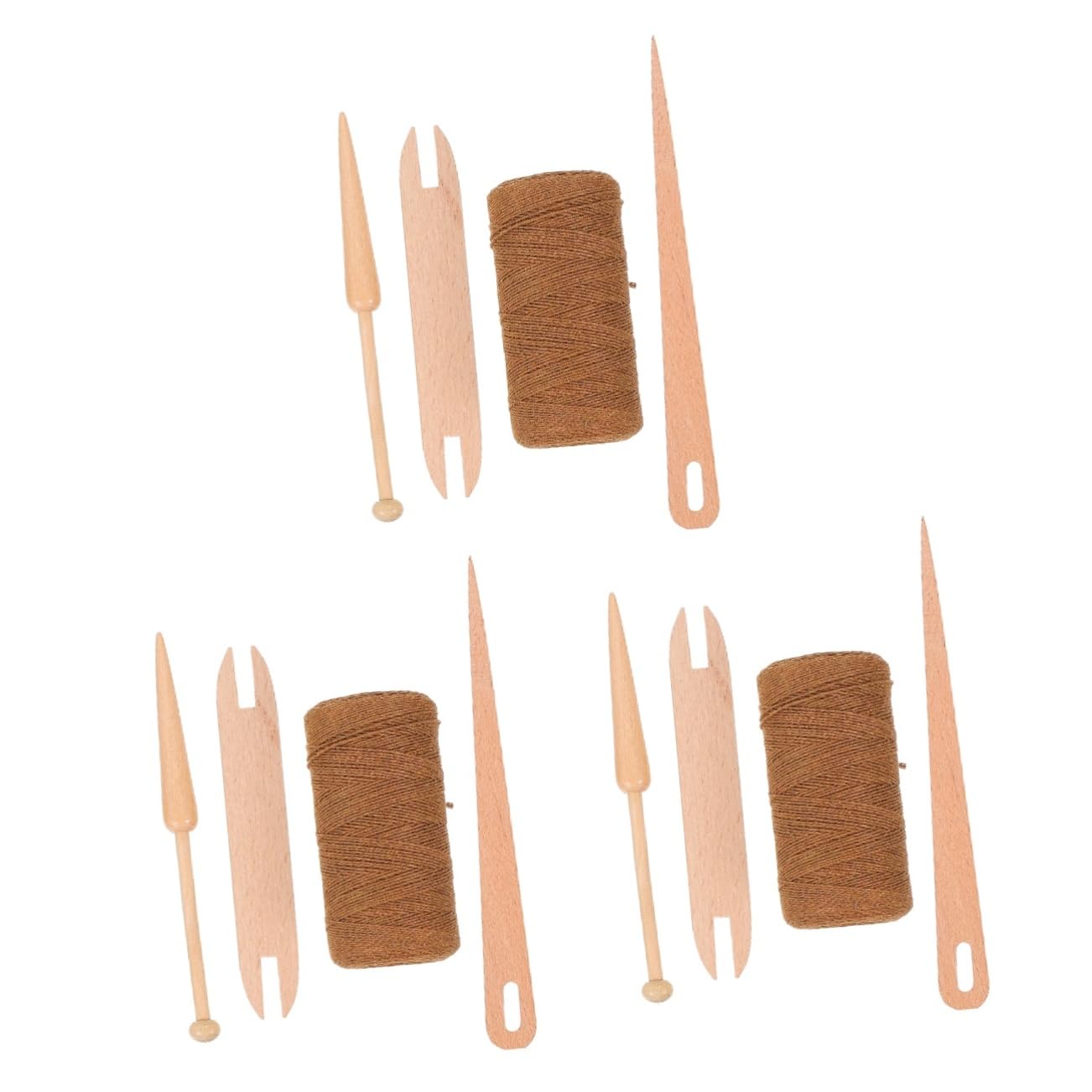 jojofuny 3 Ensembles Kit de Tricot DIY Ensemble de Outils Corde pour Artisanat Débutants