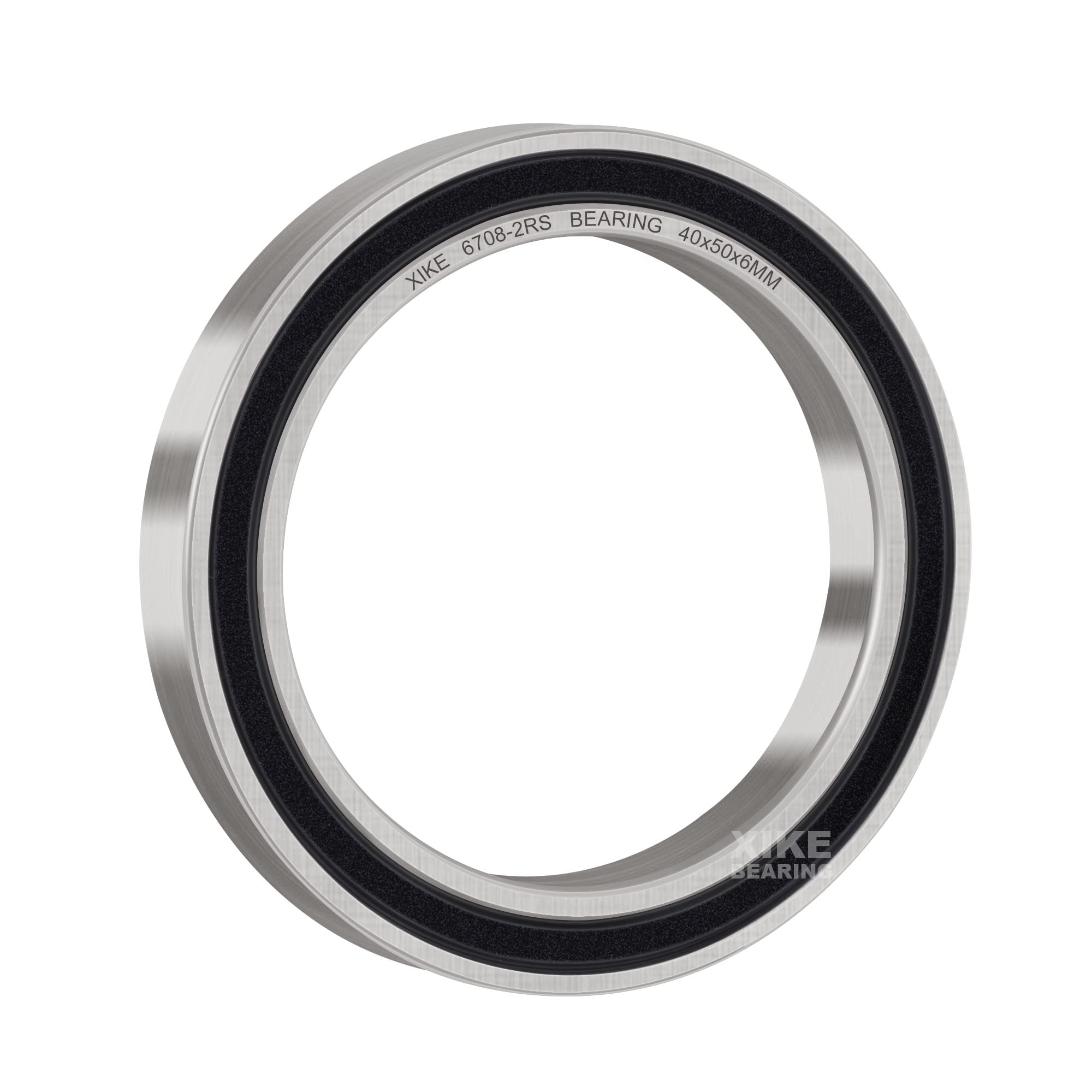 XiKe (Lot de 4) 6708-2RS Roulement à billes 40x50x6 mm en acier 100Cr6