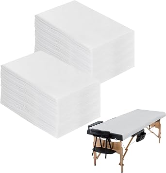 100 Pcs Disposable Massage Sheet Non-Woven Fabric 80 x 180 cm