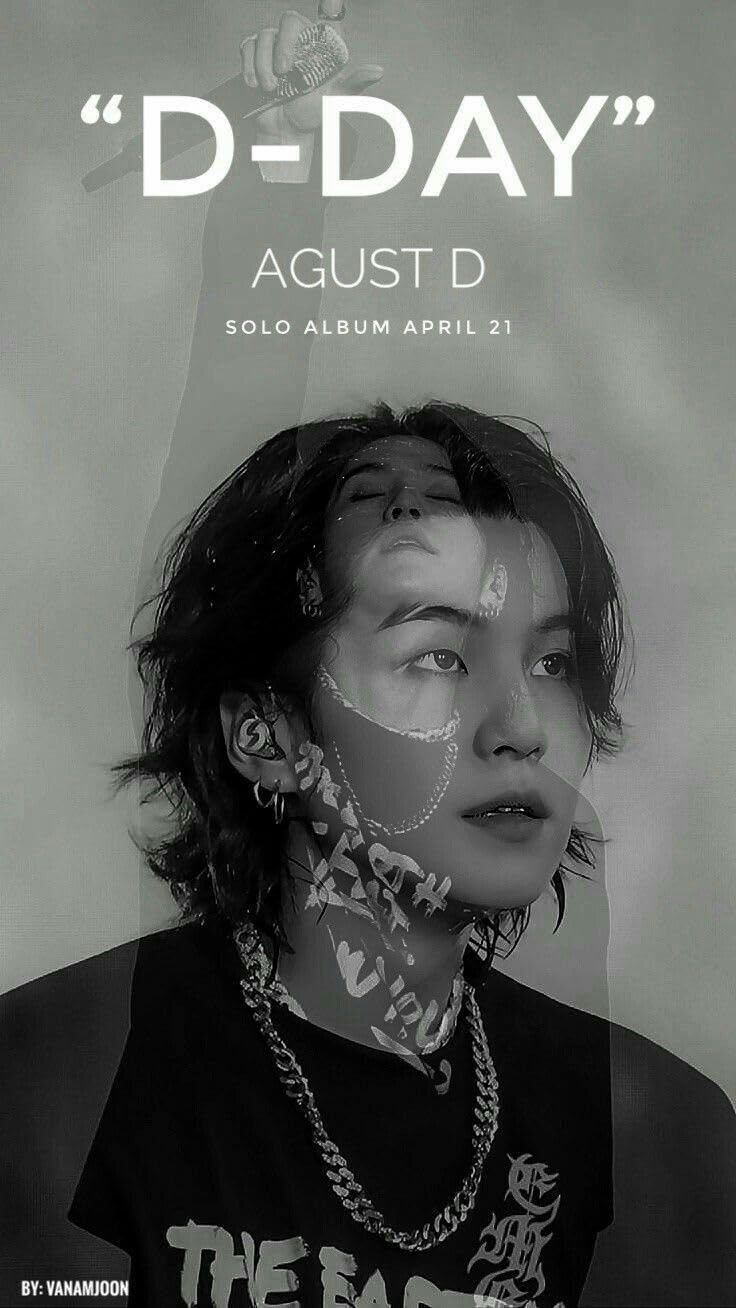 Suga Min Yoongi Bts Kpop Poster - 12x18 Inches | 170 GSM Gloss