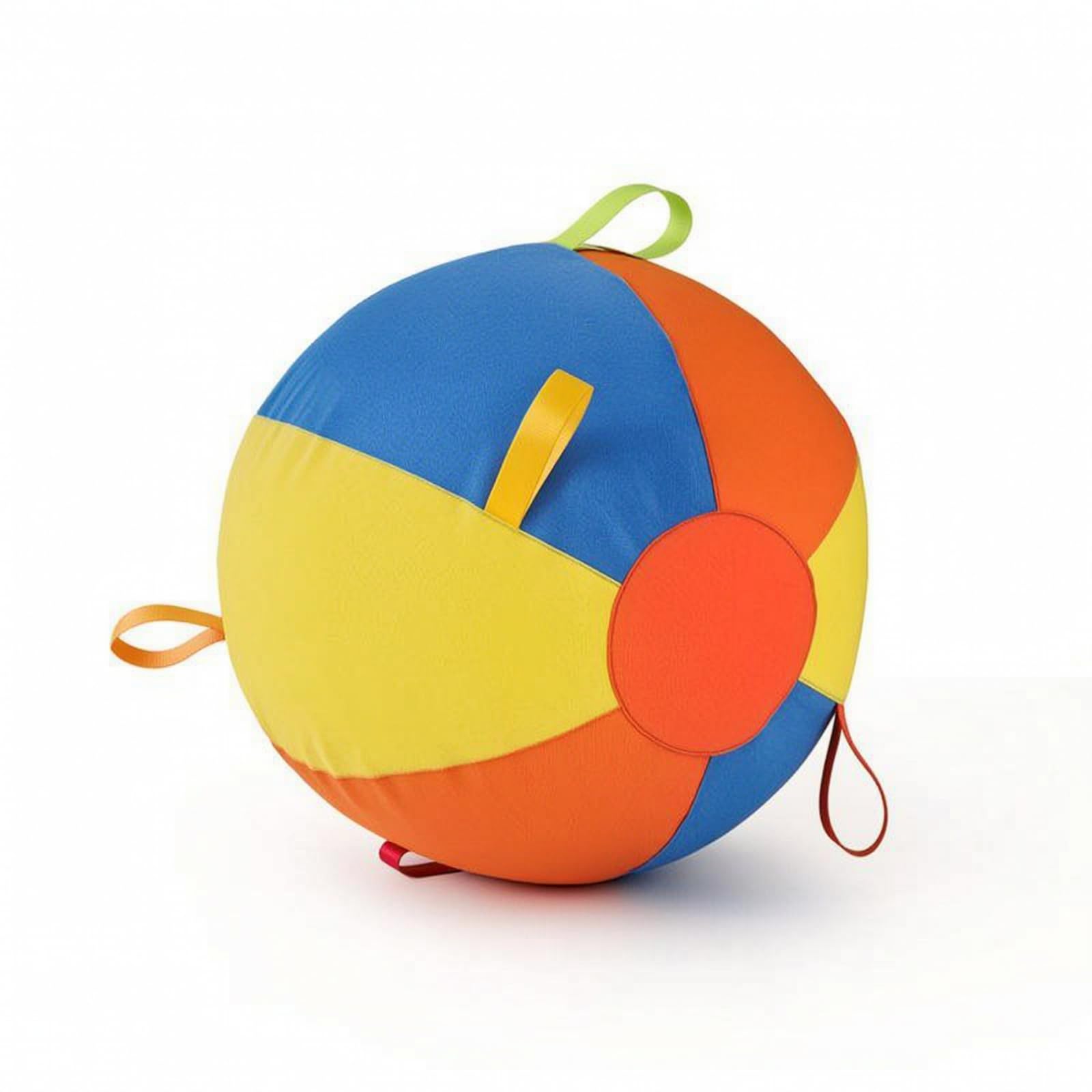 Pelota de Juego Grande Juguete para Perros Balón para Mascotas Pelota con Bucles Superficie Acolchada Construcción Cosida Resistente Ayuda a, Azul, Naranja, Amarillo, Grande 45cm