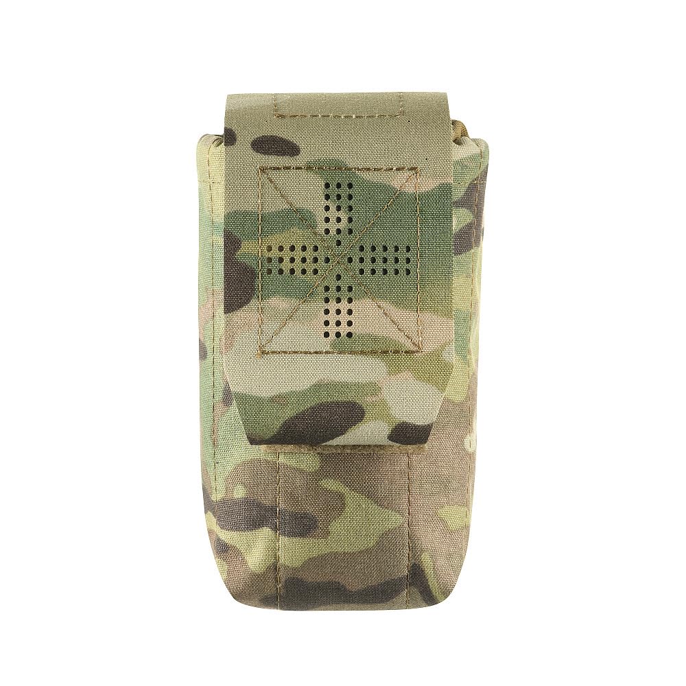 M-Tac Bolsa táctica pequeña Elite – Molle Laser Cut IFAK – Organizador de primeros auxilios Cordura 500D, extracción vertical, bolsa de emergencia militar, multicámara