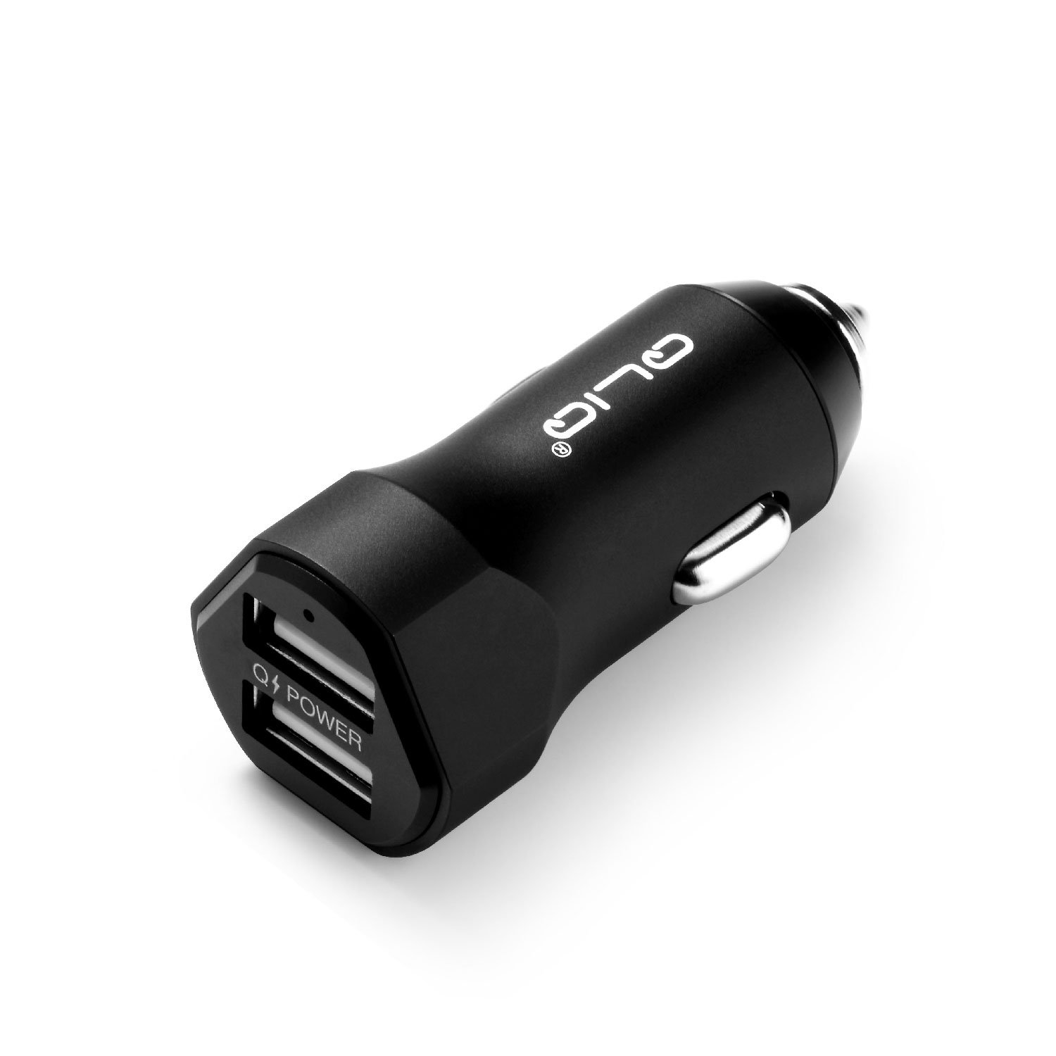 Qliq Car Charger 2-port USB 2.0 4.8 A (ShouNuo), black.