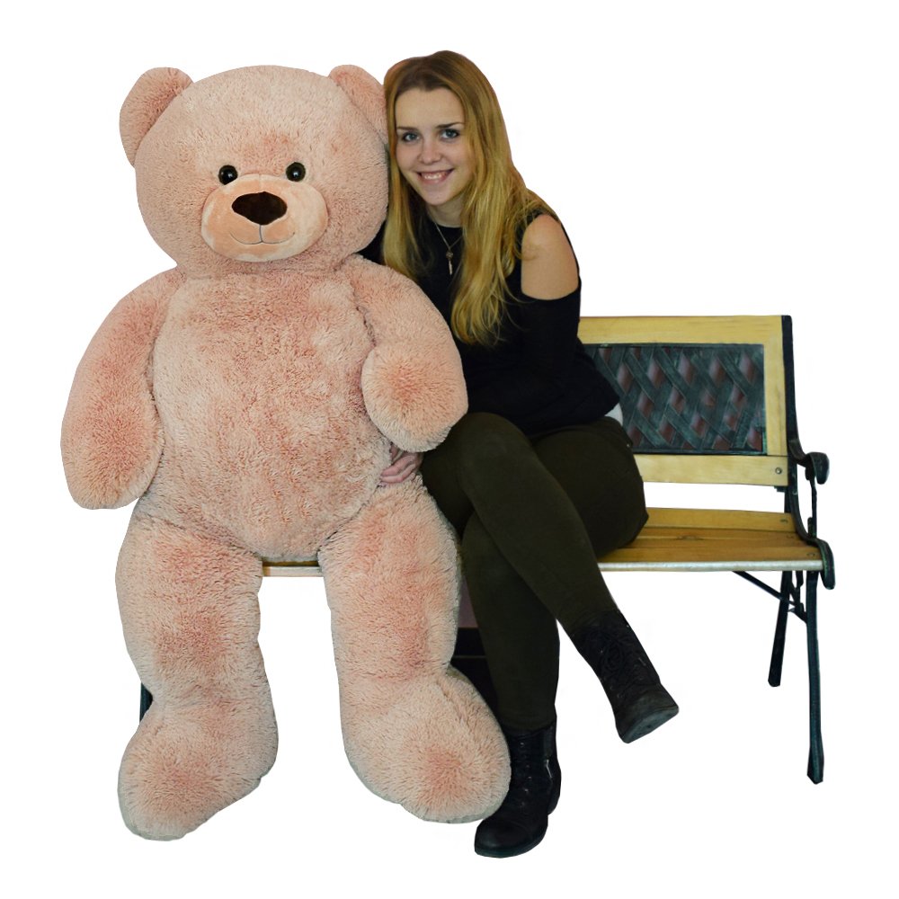 TE-Trend XXL Riesenteddy 135cm – Großer Plüschbär Kuscheltier, EIN riesiger Teddybär für Kinder und Erwachsene braun