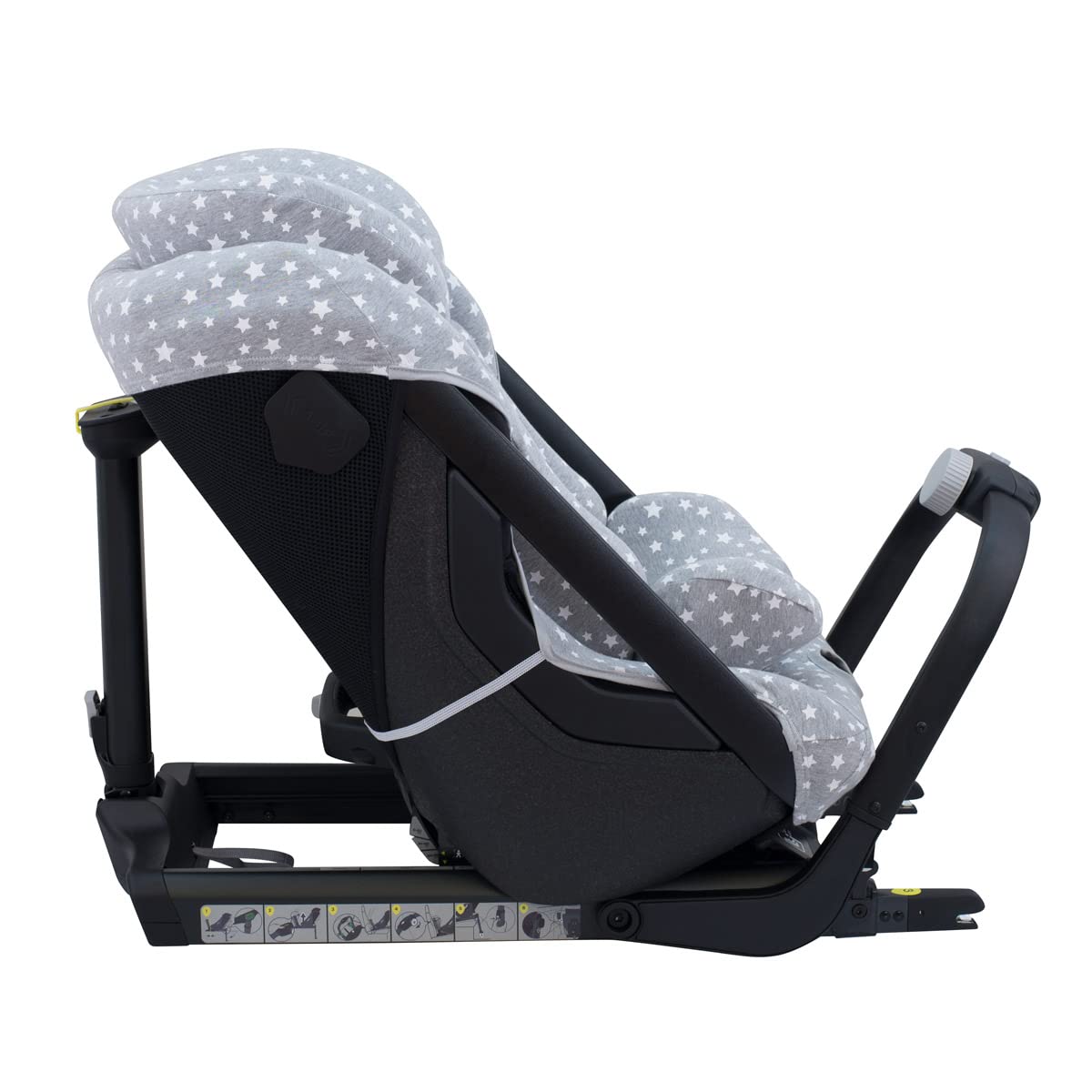 JYOKO Kids Funda de Algodón para Silla de Coche Compatible con Axkid One (White Star)