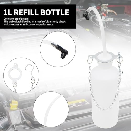 Miniatura 3 de Bomba de intercambio manual de purga de líquido de frenos de 3L, adecuada para la mayoría de depósitos de cilindros de mástil de freno, kit