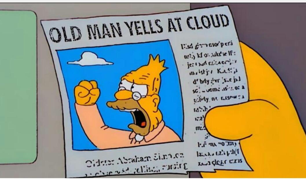 Hey, you kids get off my lawn!