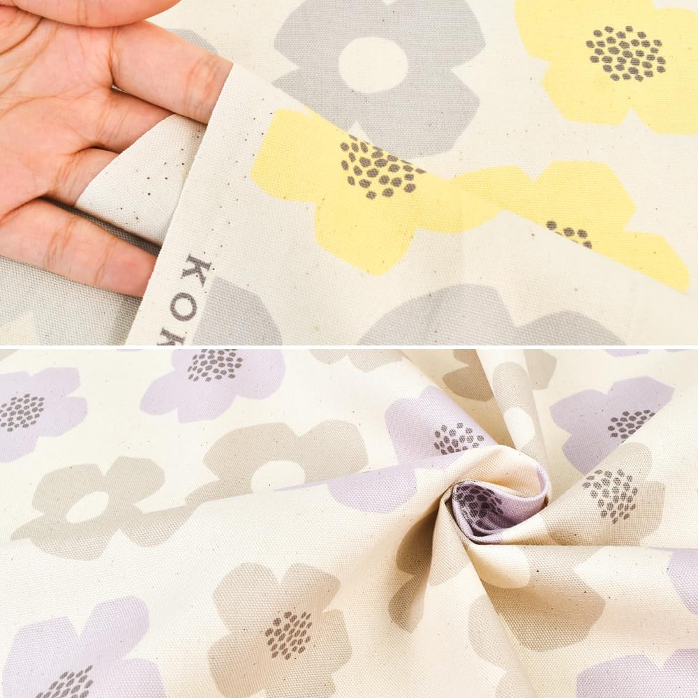 Amazon | KOKKA オックス生地 小さなモダンフラワー 花柄 綿100% 50cm