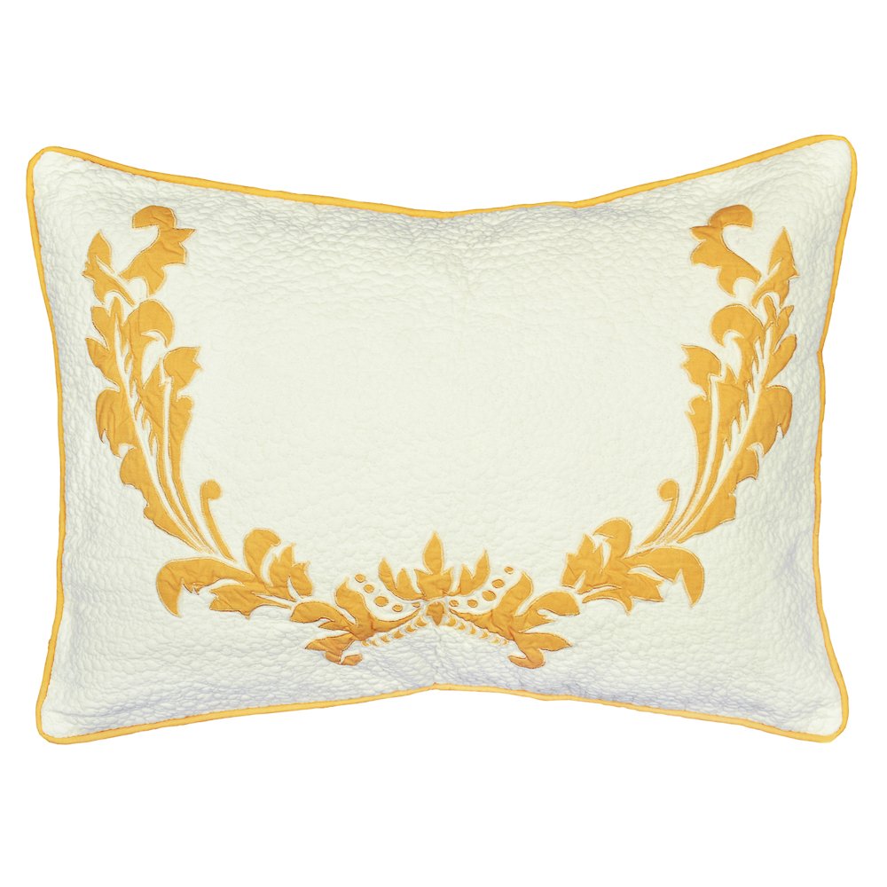 Be-you-tiful Home Damask Euro Sham, King, Mustard