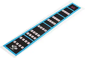 Generic 4/4 Guia de dedo de violino adesivos de braço de violino guia de braço marcadores pretos para praticantes de violinos 4/4 para iniciantes
