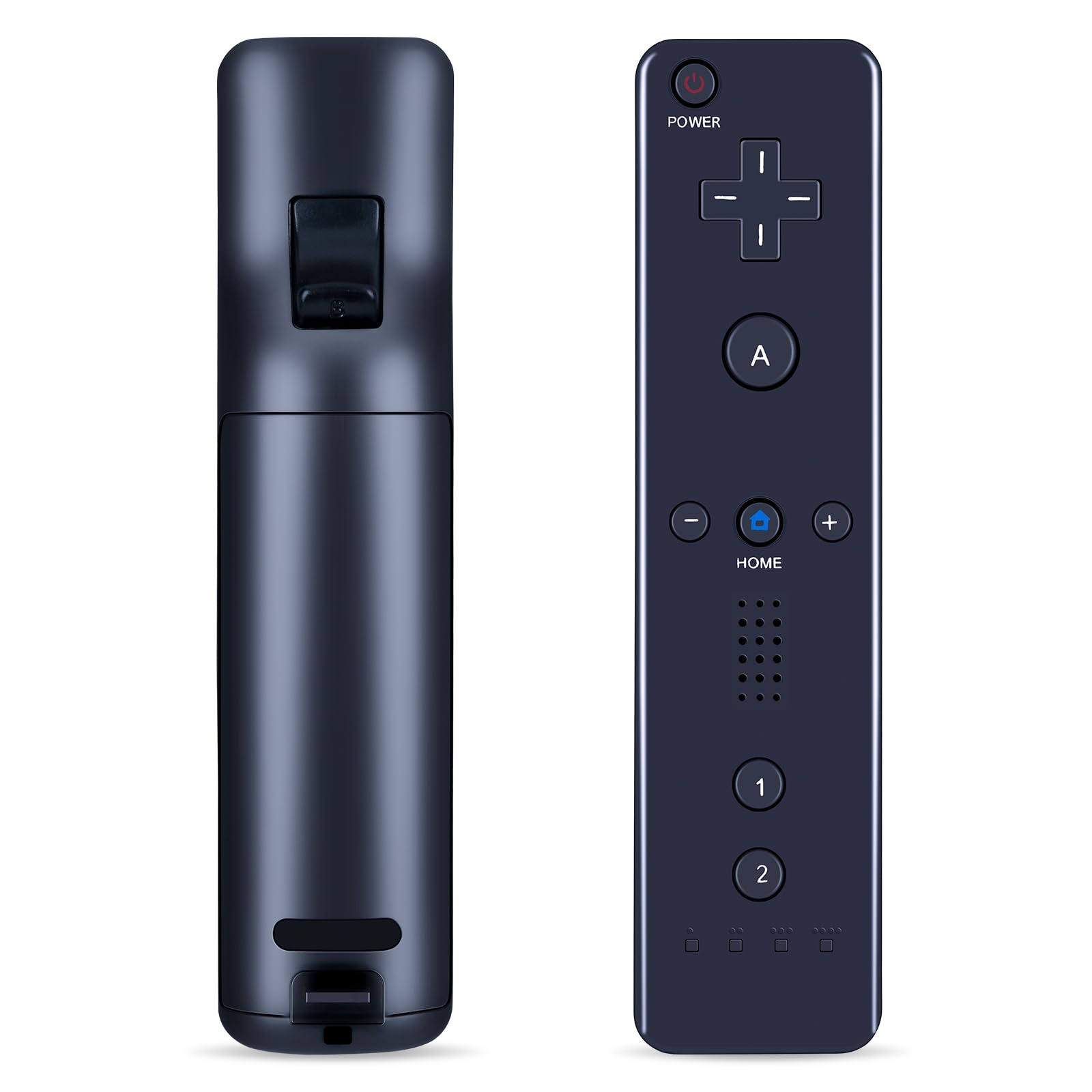TCNOUMT Replace Game Remote Control Compatible with Nintendo Wii/Wii U, with Silicone Case, Black