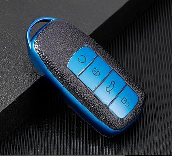 Soft TPU Leather Car Smart Key Case Cover Shell Bag Keychain Protector, for Chery Tiggo 8 Pro Tiggo 8plus New 5 Plus 7pro