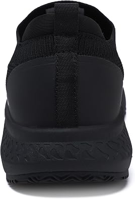 Men's Non Slip Work Shoes Restaurant Waterproof Chef Shoe for Kitchen Hospital Slip-Resistant Air Cushion Sneakers with Easy-Clean Modern Design Breathable Lightweight