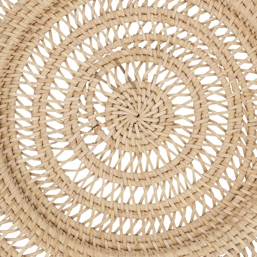 Platos decorativos de ratán SARO Lifestyle set x4, 13" miniatura 4