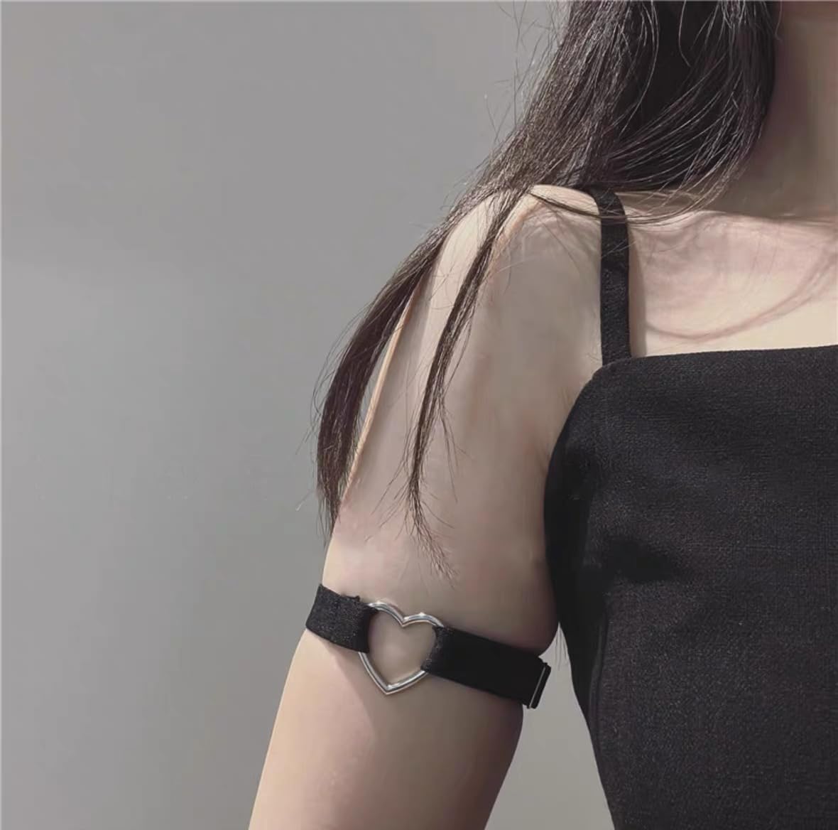 Collana Girocollo da Donna, Collana Gotica Nera, Girocollo Clavicola Nera Punk, Girocollo Regolabile per Ragazze e Donne