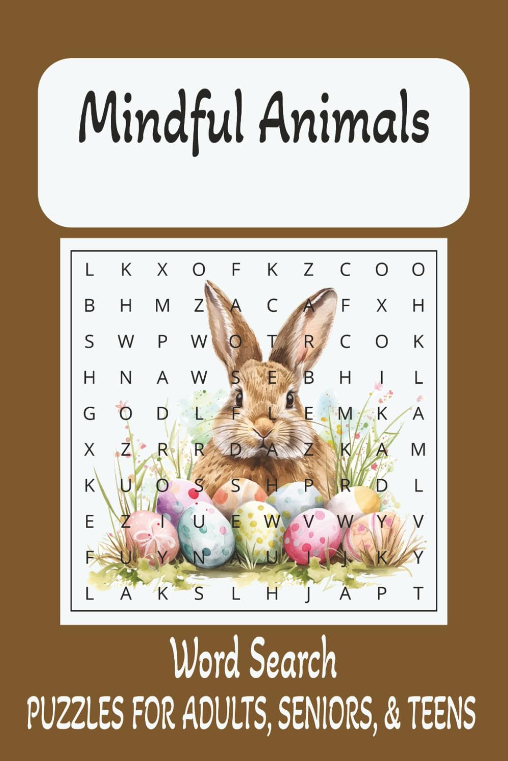 Mindful Animal Word Search Puzzle Book: Word Searches with Easy to Read Print about Mindful Animals, Therapy, Calmness, Puppies, Horses and More | 6x9 ... Gift for Vacation, Holidays, and Free Times