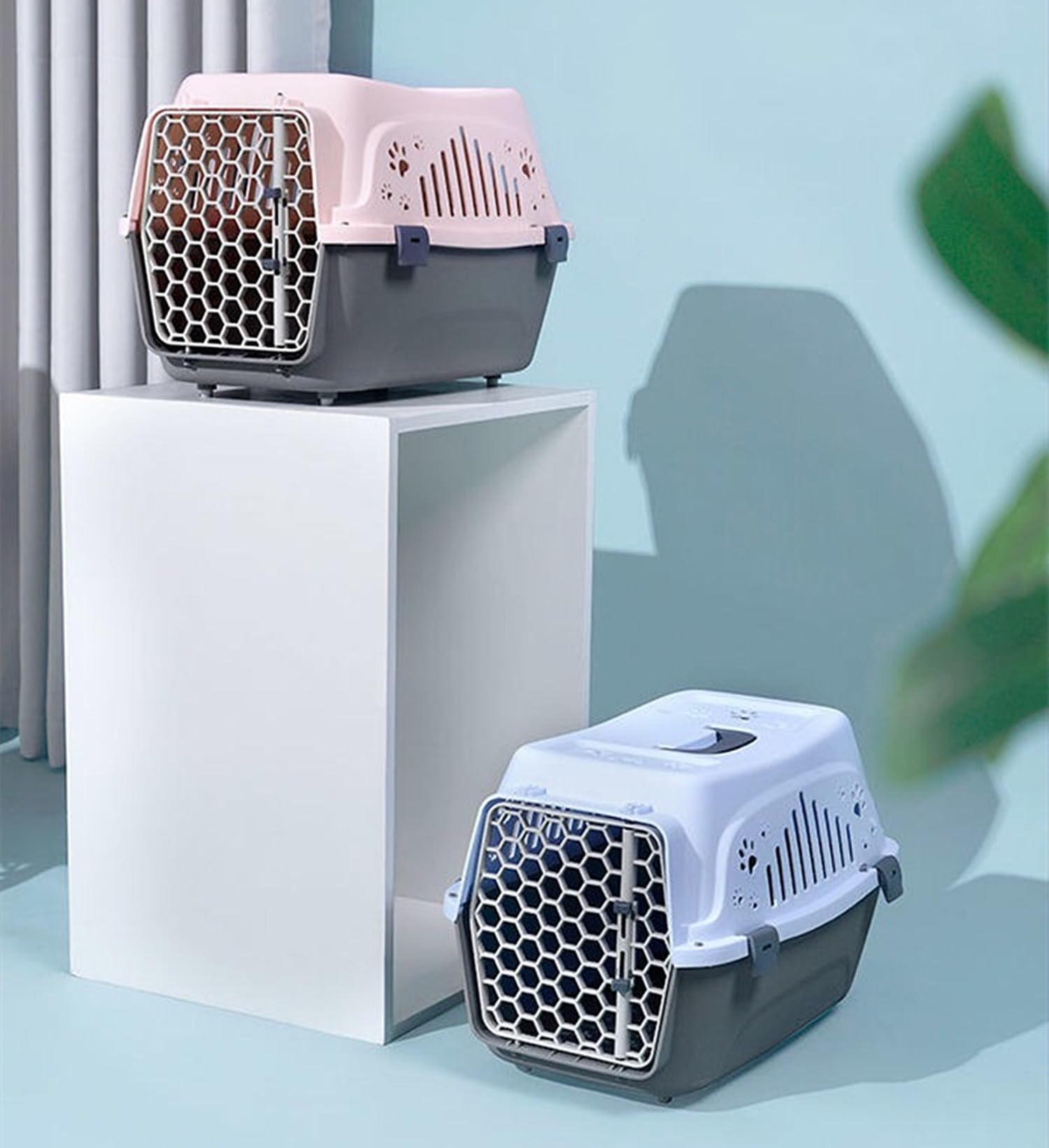 ペット猫犬スーツケース航空輸送ボックス、旅行犬小屋ポータブル猫ケージペット用品 キャットドッグカーボックス 航空輸送委託販売用スーツケース 輸送キャットドッグケージアウトボックス キャンピングキャリー Amazon | ペット猫犬スーツケース航空輸送ボックス猫 犬用キャリー