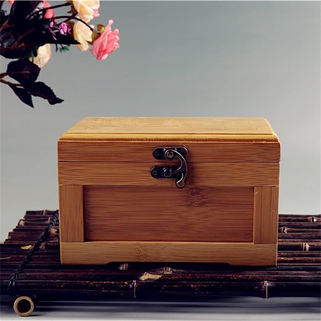 Craft Princess Box Wooden Storage Box Collection Box Gift Box Wooden Storage Box(17.3 * 12 * 8.5cm)