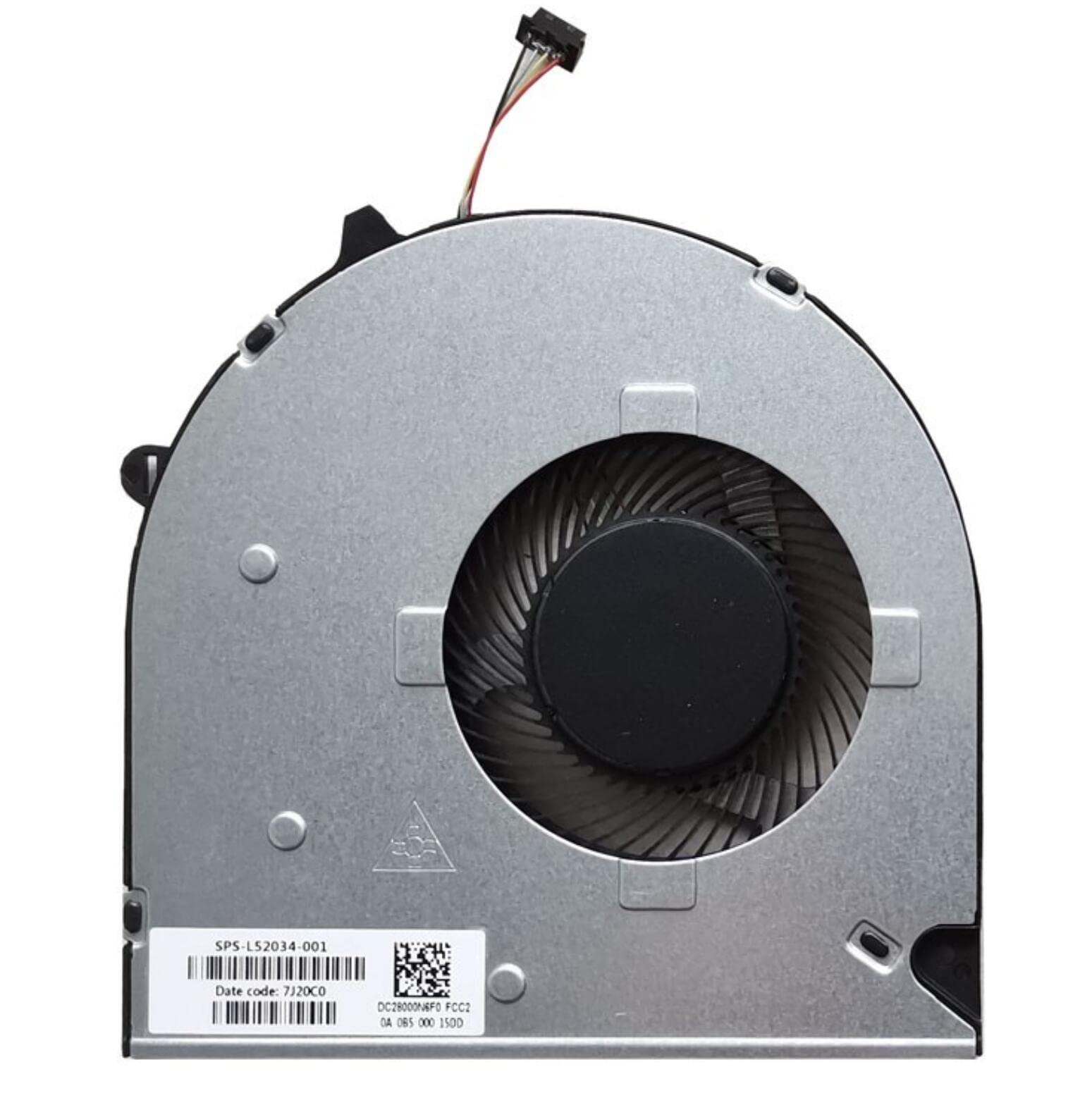 Ventilateur de refroidissement de remplacement pour HP Pavilion 15-DU 15-DW 15s-du 15-DW0043DX 15s-du0096tu 15s-du0002TX 255 G8 250 G8 TPN-C139 Series DC28000N6F0 L52034-001 FLG0